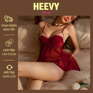 Váy ngủ ren SLADY 2 dây sexy xuyên thấu quyến rũ - VNS098- đầm ngủ sexy quyến rũ, bộ ngủ hấp dẫn gợi cảm, nội y nữ sexy