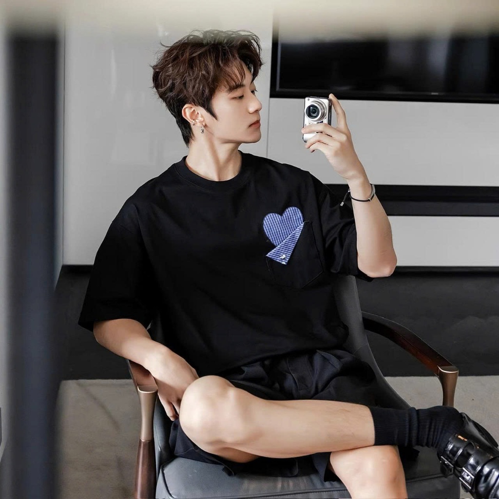 Áo thun Stee Cổ tròn TIMFLY Localbrand ICVCVNI Unisex Cotton