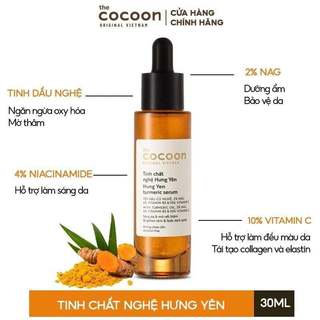 Tinh chất nghệ Hưng Yên C22 Cocoon (serum) 22% vitamin C sáng da, mờ thâm 30ml