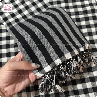 Khăn Rằn Xưa - Khăn rằn Nam Bộ dùng đi du lịch, che nắng, thấm hút mồ hôi tốt, kích thước 160x60cm