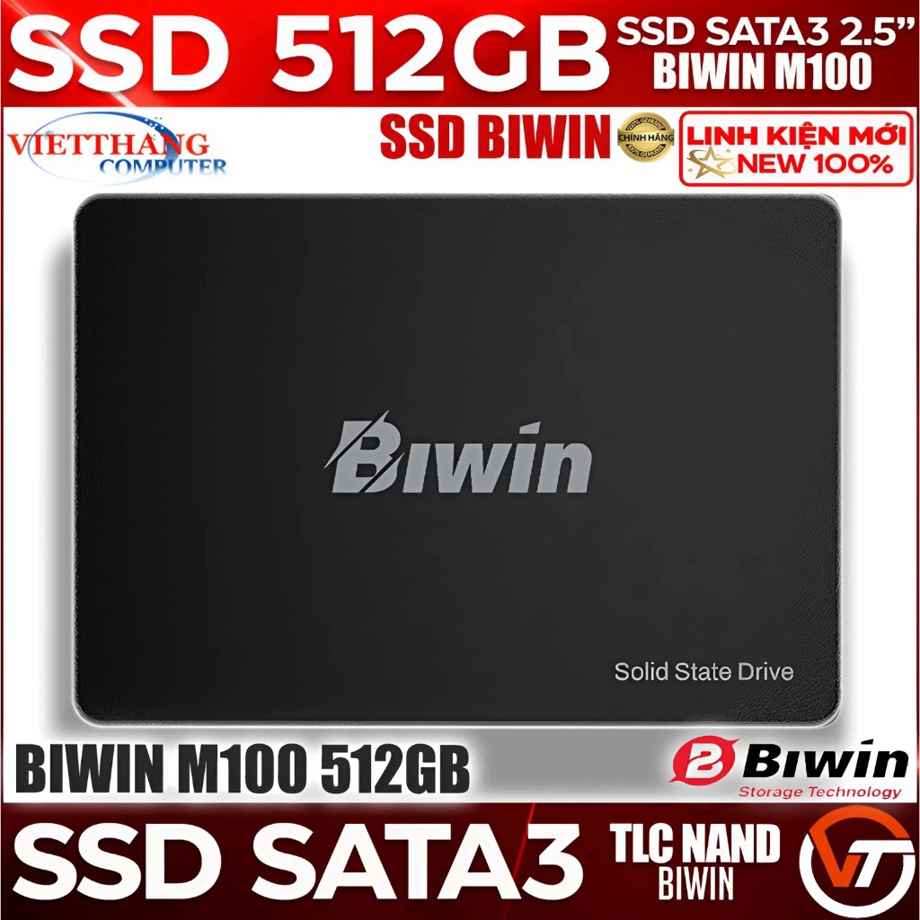 Ổ cứng SSD Biwin M100 512GB 2.5