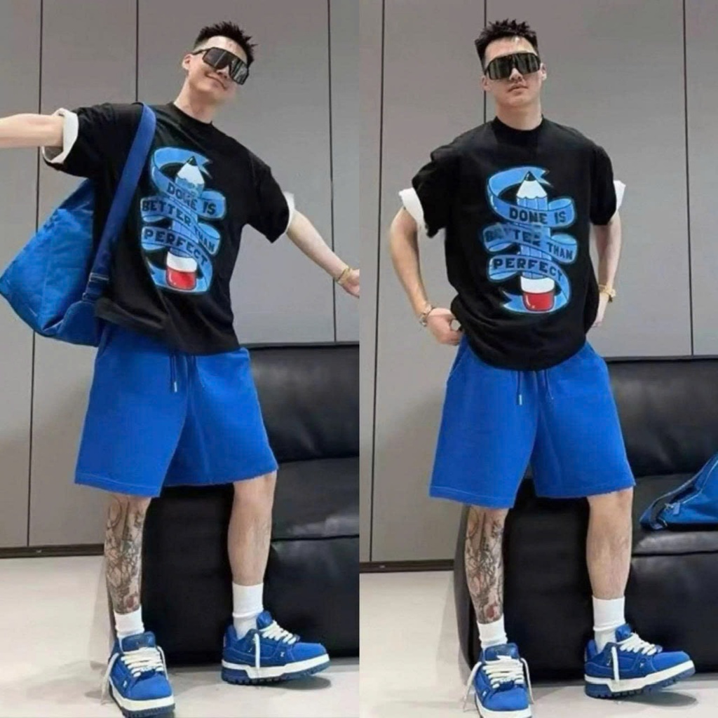 Áo thun Stee Cổ tròn DONE IS BETTER THAN PERFECT Localbrand ICVCVNI Unisex
