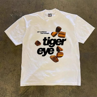 Áo Thun In Hình Vintage ĐÁ TIGER EYES Babytee Form Rộng Màu Trắng Cotton 250gsm Mềm Mịn - WETBABY