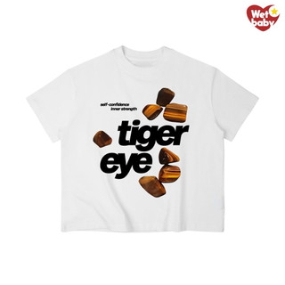 Áo Thun In Hình Vintage ĐÁ TIGER EYES Babytee Form Rộng Màu Trắng Cotton 250gsm Mềm Mịn - WETBABY