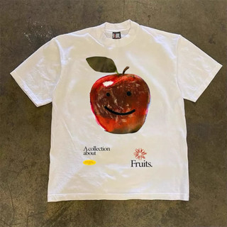 Áo Thun In Hình Vintage TÁO APPLE Babytee Form Rộng Màu Trắng Cotton 250gsm Mềm Mịn - WETBABY