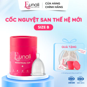 Cốc Nguyệt San Eunali Size B 35ml | Silicone Y Tế Cao Cấp | Cốc Nguyệt San Thế Hệ Mới Chính Hãng