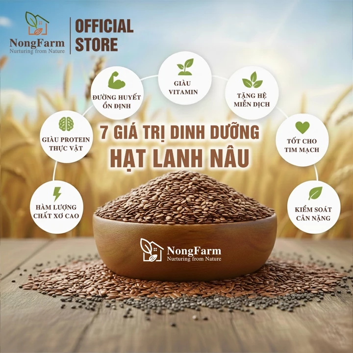 Hạt lanh nâu - Nhập khẩu Canada chính hãng - hỗ trợ ngăn ngừa ung thư vú và tiểu đường – 2