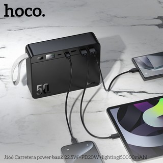 Pin Dự Phòng Hoco J166 50000mAh cổng USB QC 3.0 22.5W và 1 cổng TypeC PD 20W, màn hình LCD (Đen) - Phụ Kiện Nhất Tín