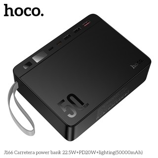 Pin Dự Phòng Hoco J166 50000mAh cổng USB QC 3.0 22.5W và 1 cổng TypeC PD 20W, màn hình LCD (Đen) - Phụ Kiện Nhất Tín