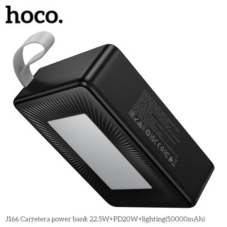 Pin Dự Phòng Hoco J166 50000mAh cổng USB QC 3.0 22.5W và 1 cổng TypeC PD 20W, màn hình LCD (Đen) - Phụ Kiện Nhất Tín