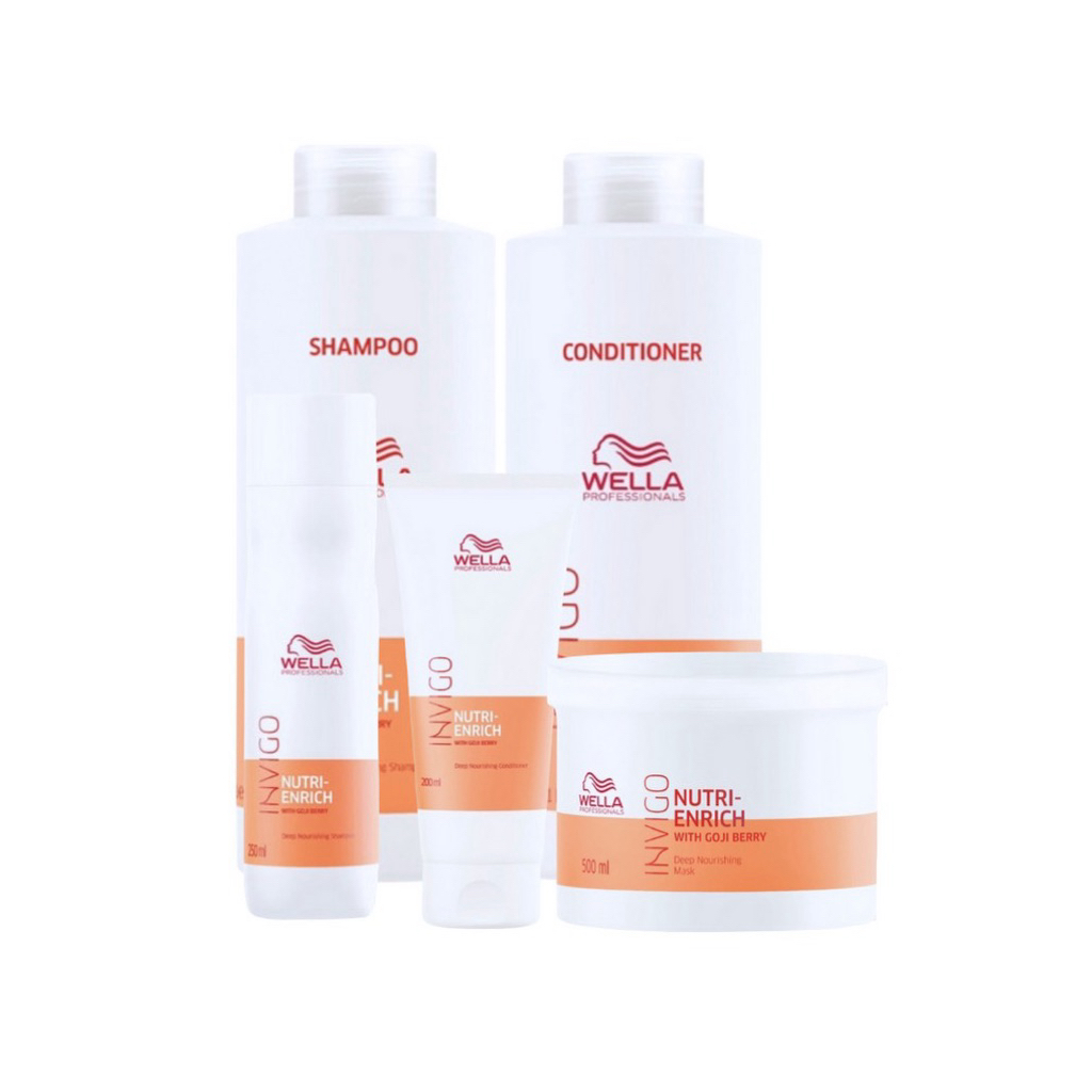 Dầu Gội WELLA Invigo Nutri Enrich Dưỡng Ẩm Suôn Mượt Tóc Khô Hư Tổn Đức 250ml