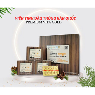 [Chính Hãng] Viên Tinh Dầu Thông Đỏ Premium Vita Gold Hàn Quốc (Hộp 120 Viên)