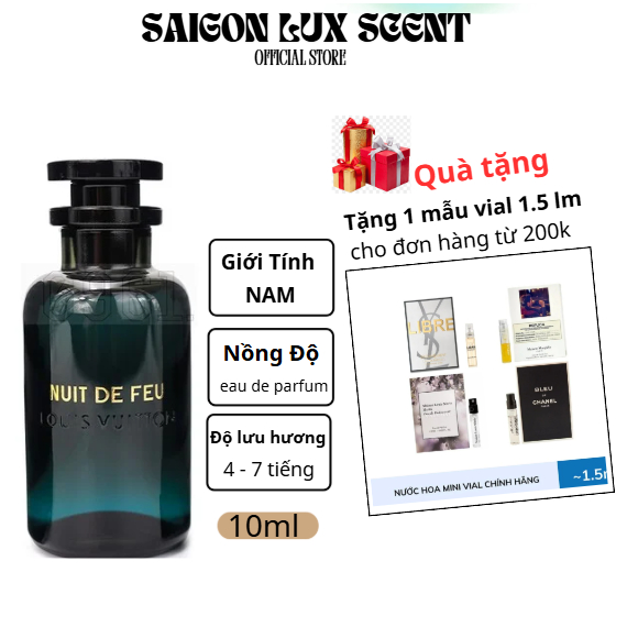 [ Mẫu Thử ] 10ml Nuit De Feu Eau De Parfum \ Nước hoa Nam | Shopee Việt Nam
