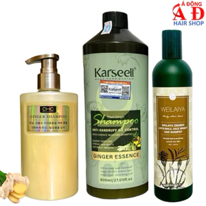 Dầu gội xả gừng dưỡng sinh Karseell CHC WEILAIYA Ginger sạch gàu mềm mượt chuyên salon Spa