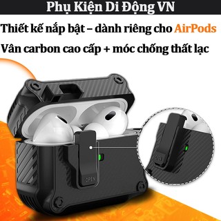 Vỏ tai nghe cơ học siêu bền chống sốc chống trầy, bảo vệ toàn diện cho AirPods 4 2 3 Pro Pro 2 Pro 3