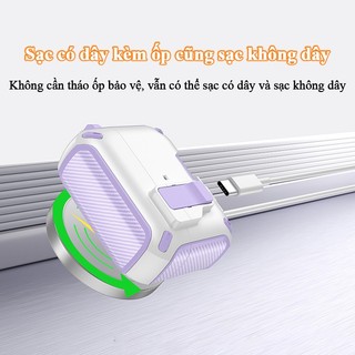 Vỏ AirPods siêu bền có nam châm hỗ trợ tích hợp giá đỡ điện thoại cho AirPods 1 2 3 4 Pro