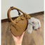 👜 Túi Xách Nữ Da Lộn Mini 20cm – Túi Cầm Tay & Đeo Chéo Sang Trọng Tặng Charm Gấu Dễ Thương - ST451