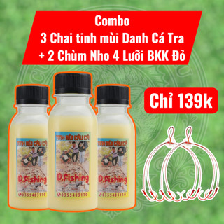 Mua 3 Tặng 1 Chùm Nho - Tinh Mùi DANH Chuyên Cá Tra Chai 80g Cực Nhạy Cá