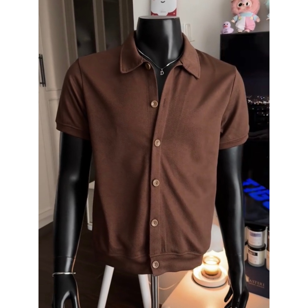 Áo Polo RTCLASSY Button Chất Liệu Cotton Dệt Chéo Dày Dặn Không Nhăn Form Regular Trẻ Trung.