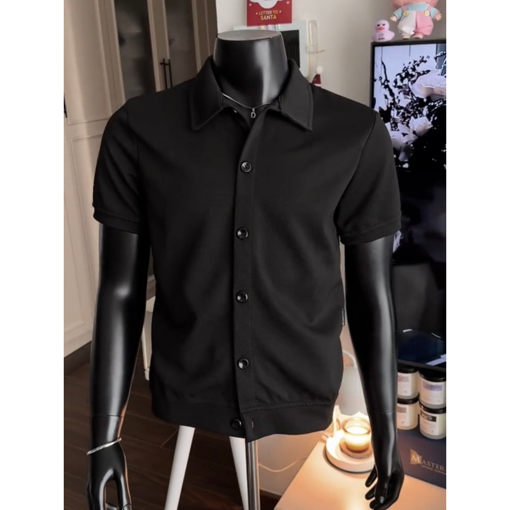 Áo Polo RTCLASSY Button Chất Liệu Cotton Dệt Chéo Dày Dặn Không Nhăn Form Regular Trẻ Trung.