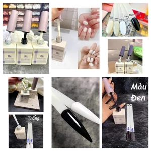 Sơn gel Buburru lẻ màu đen, trắng, trắng sữa, trắng nước gạo...chất đẹp lên màu chuẩn