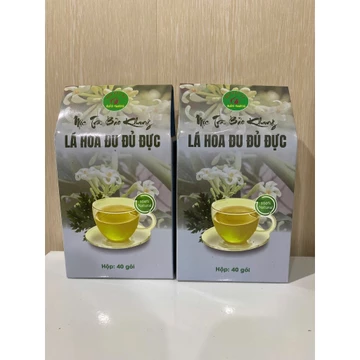 Combo 80 gói trà túi lọc hoa đu đủ đực Bảo Khang, trà lá hoa đu đủ đực + xạ đen + cỏ ngọt