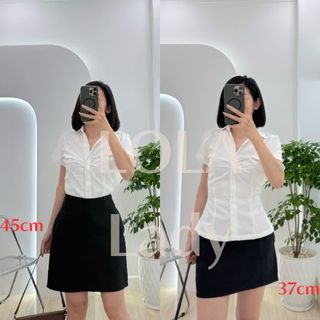 (Hỏa tốc HCM) Chân váy chữ A ngắn 45cm công sở có quần bảo hộ túi sâu Váy ngắn basic Lolalalo