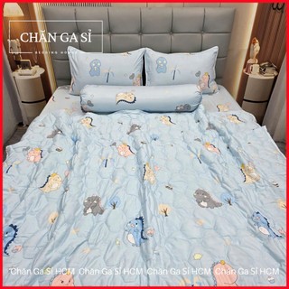 🌱ẢNH THẬT🌱Bộ Ga Gối Lyocell Microfiber Nằm Thoáng Mát, Mềm Mại, Thấm Hút Mồ Hôi Tốt _Chăn Ga Sỉ HCM