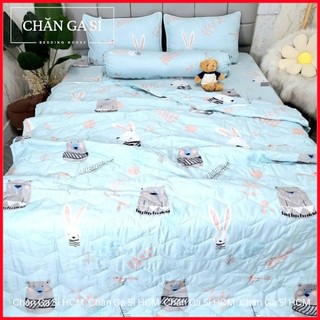 🍄MẪU CHO BÉ🍄Bộ Ga Gối Lyocell Microfiber Nằm Thoáng Mát, Mềm Mại, Thấm Hút Mồ Hôi _Chăn Ga Sỉ HCM