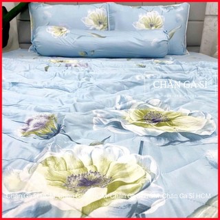 🌱ẢNH THẬT🌱Bộ Ga Gối Lyocell Microfiber Nằm Thoáng Mát, Mềm Mại, Thấm Hút Mồ Hôi Tốt _Chăn Ga Sỉ HCM
