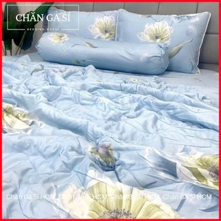 🌱ẢNH THẬT🌱Bộ Ga Gối Lyocell Microfiber Nằm Thoáng Mát, Mềm Mại, Thấm Hút Mồ Hôi Tốt _Chăn Ga Sỉ HCM