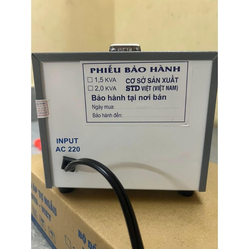 Đổi nguồn 220V sang 100V  Biến áp tữ ngẫu 2KVA Vỏ Kim Loại Bảo Hành 2 Năm