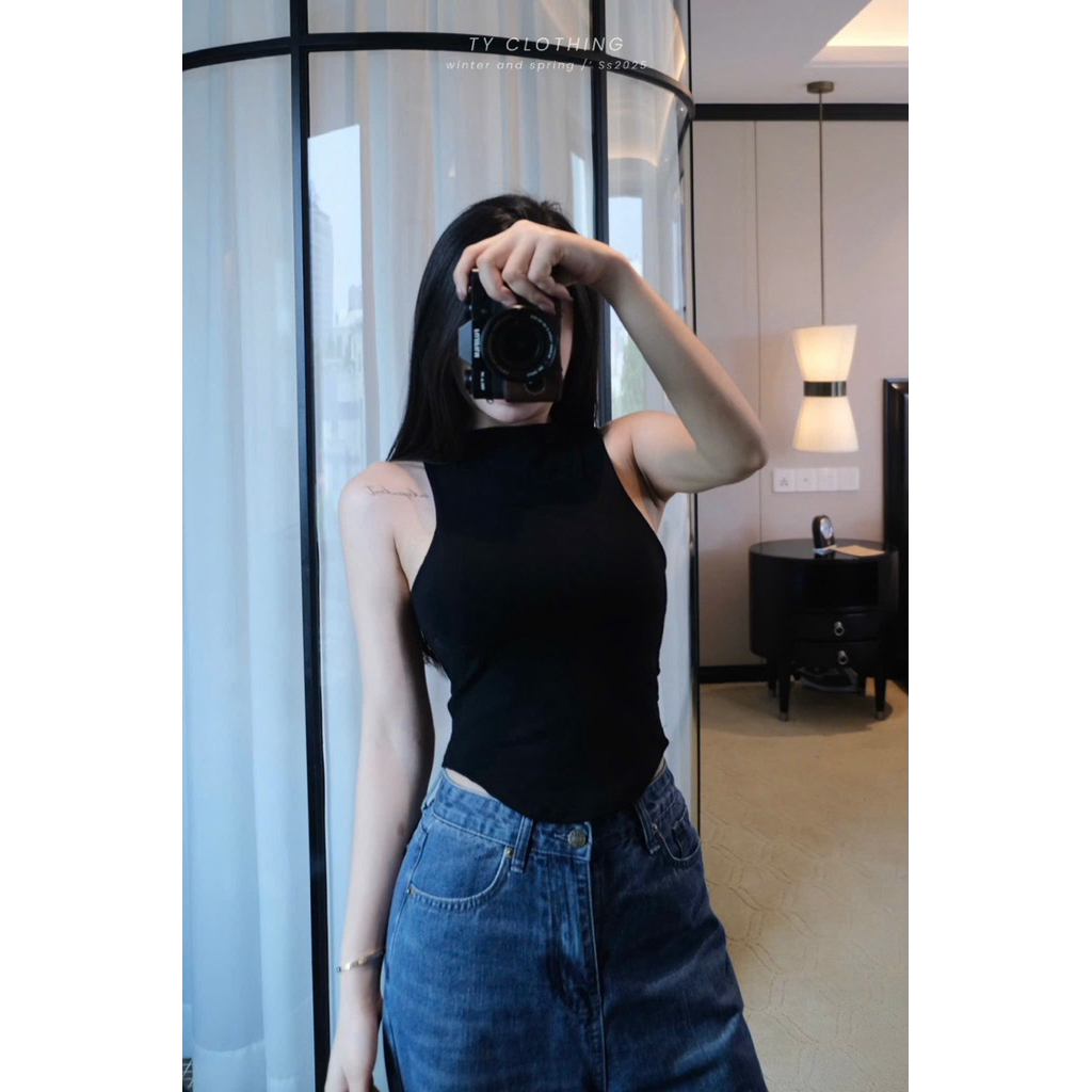 [ TYCLOTHING ] Áo Ba Lỗ Vạt Bầu - Hàng Thiết Kế - 3 Màu - Nữ