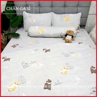 🌱ẢNH THẬT🌱Bộ Ga Gối Lyocell Microfiber Nằm Thoáng Mát, Mềm Mại, Thấm Hút Mồ Hôi Tốt _Chăn Ga Sỉ HCM