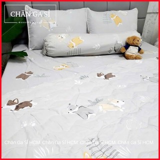 🌱ẢNH THẬT🌱Bộ Ga Gối Lyocell Microfiber Nằm Thoáng Mát, Mềm Mại, Thấm Hút Mồ Hôi Tốt _Chăn Ga Sỉ HCM