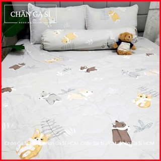 🌱ẢNH THẬT🌱Bộ Ga Gối Lyocell Microfiber Nằm Thoáng Mát, Mềm Mại, Thấm Hút Mồ Hôi Tốt _Chăn Ga Sỉ HCM