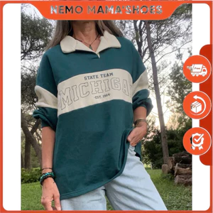 PRIMARK ÁO SWEATER NỮ MÀU XANH NĂNG ĐỘNG (221020002)