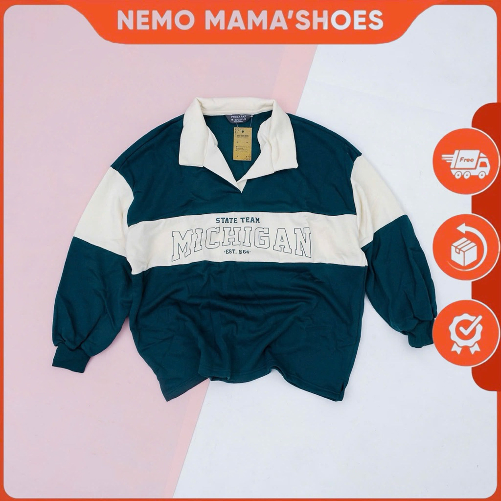 PRIMARK ÁO SWEATER NỮ MÀU XANH NĂNG ĐỘNG (221020002)