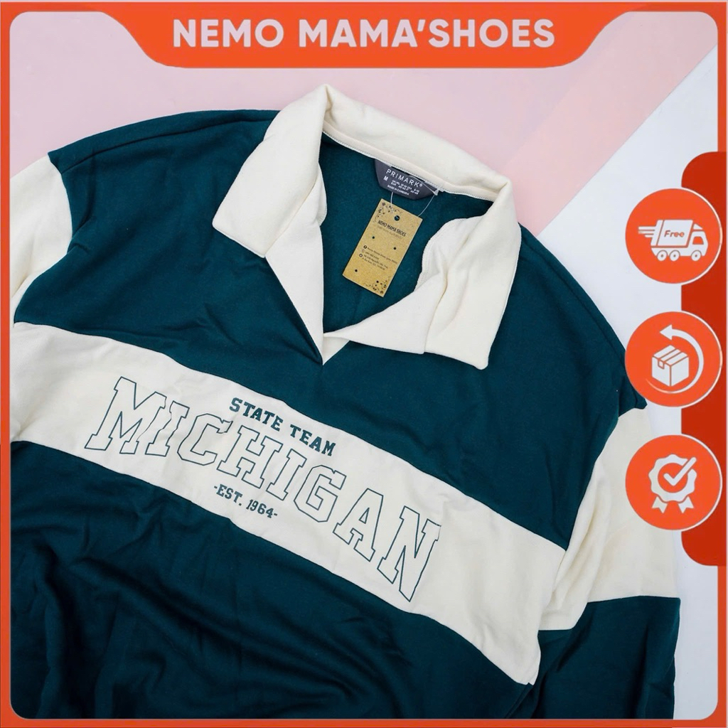 PRIMARK ÁO SWEATER NỮ MÀU XANH NĂNG ĐỘNG (221020002)