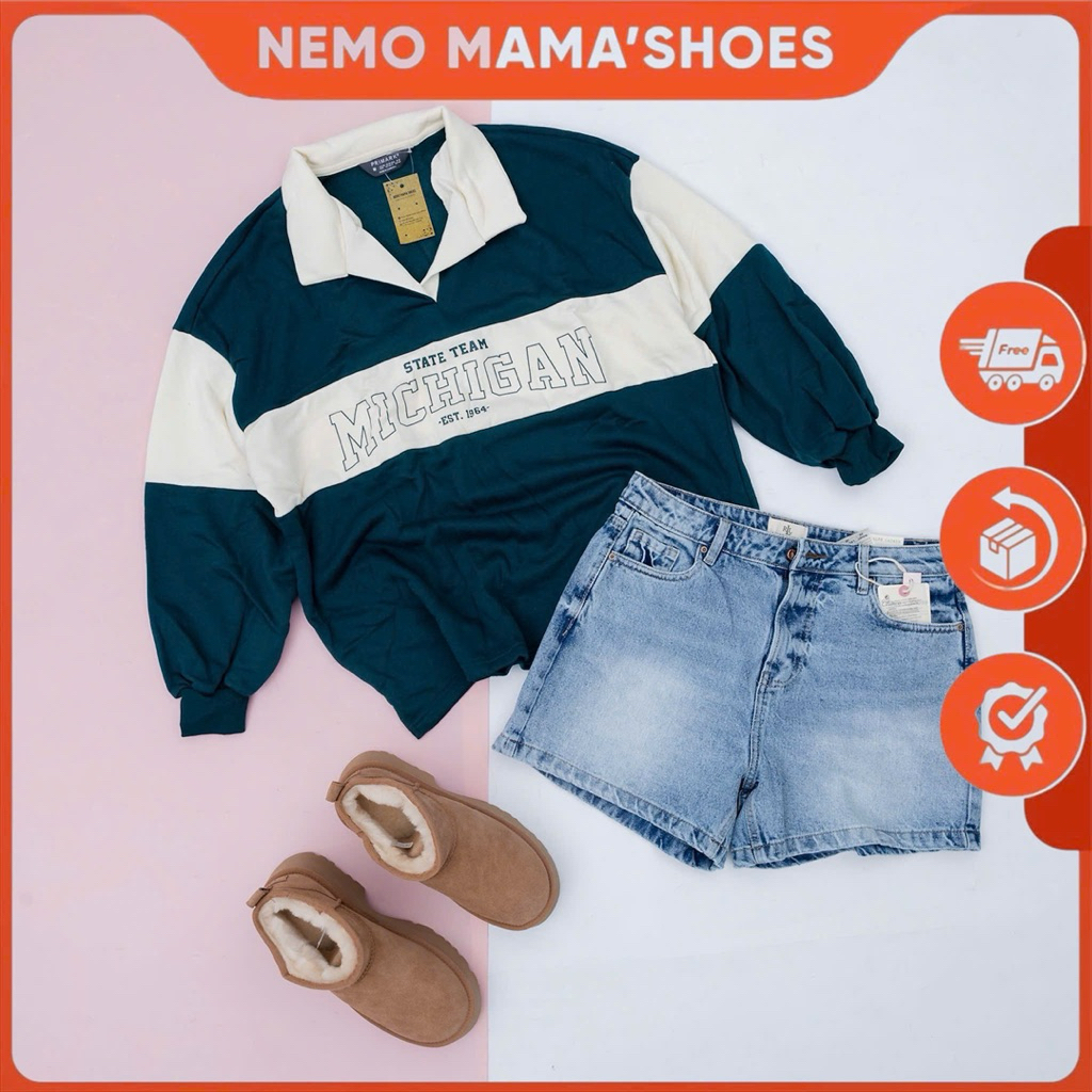 PRIMARK ÁO SWEATER NỮ MÀU XANH NĂNG ĐỘNG (221020002)