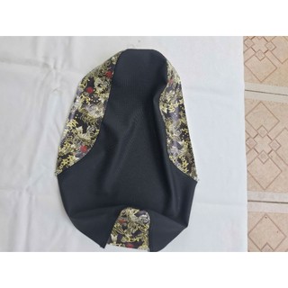 Da yên xe máy_xe điện Hv cá chép Nền Đen in KTS fom Kiểu_Zin ( Click vào chọn fom xe) yên xe máy_Điện