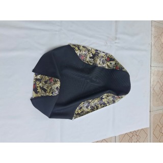 Da yên xe máy_xe điện Hv cá chép Nền Đen in KTS fom Kiểu_Zin ( Click vào chọn fom xe) yên xe máy_Điện
