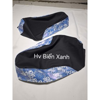 Da yên xe máy_xe điện Hv Biến Xanh in KTS fom Kiểu_Zin ( Click vào chọn fom xe) yên xe máy_Điện