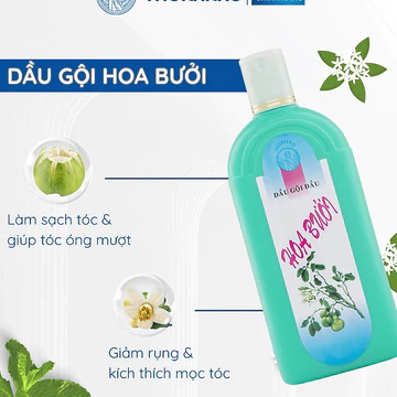 Dầu Gội Hoa Bưởi Làm Sạch Tóc Mềm Mại Với Tinh Dầu Hoa Bưởi Giảm Gãy Rụng Chính Hãng Thorakao 500ml