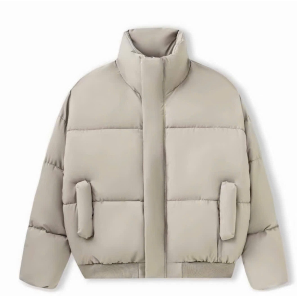 [DEAL mở bán] Áo Phao BOXY Túi Phồng Cao Cấp Unisex Cổ Cao Tay Dài Dáng Lửng Phong Cách Mỹ Hàn Dành Cho Cả Nam Nữ, Ao Ch
