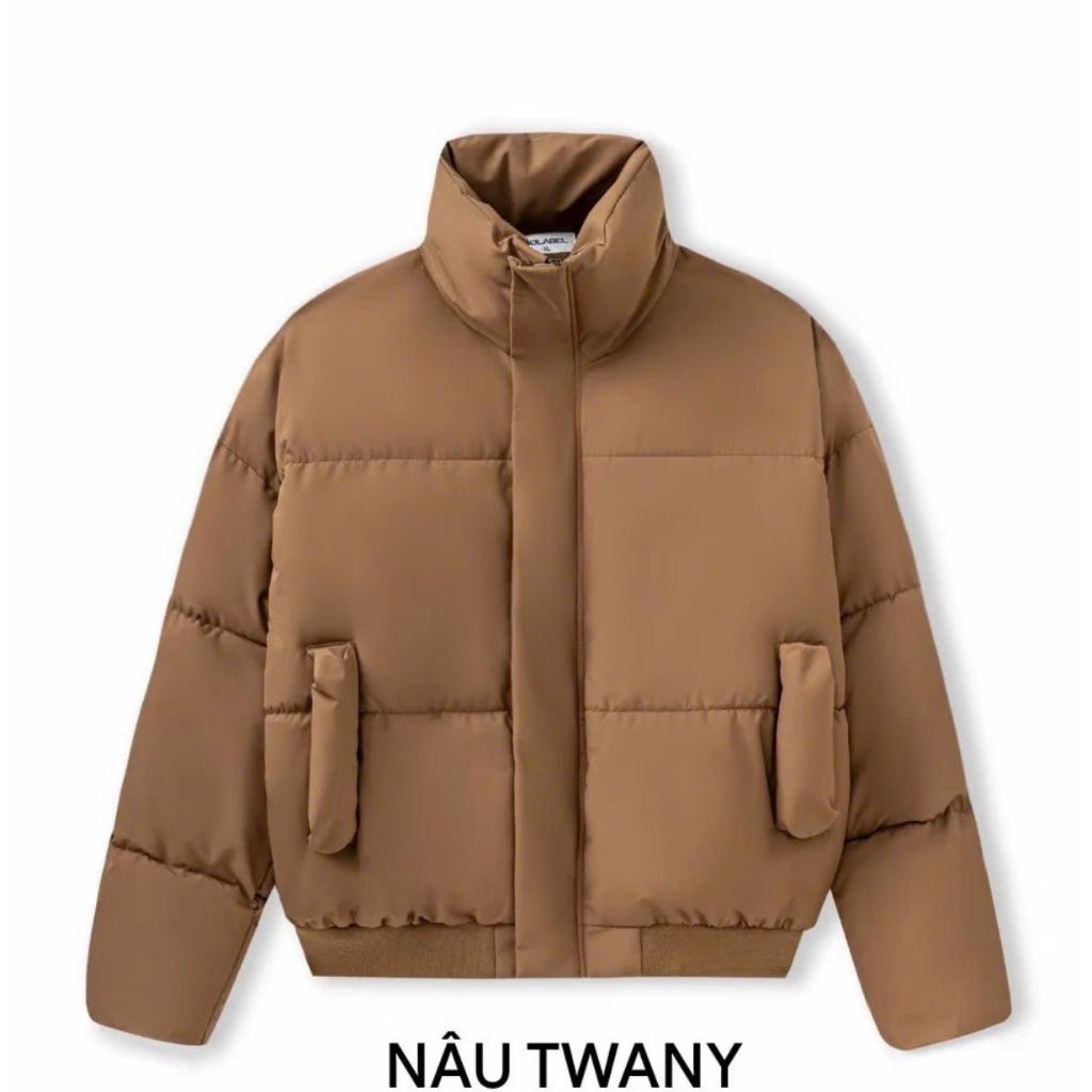 [DEAL mở bán] Áo Phao BOXY Túi Phồng Cao Cấp Unisex Cổ Cao Tay Dài Dáng Lửng Phong Cách Mỹ Hàn Dành Cho Cả Nam Nữ, Ao Ch