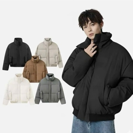 [DEAL mở bán] Áo Phao BOXY Túi Phồng Cao Cấp Unisex Cổ Cao Tay Dài Dáng Lửng Phong Cách Mỹ Hàn Dành Cho Cả Nam Nữ, Ao Ch