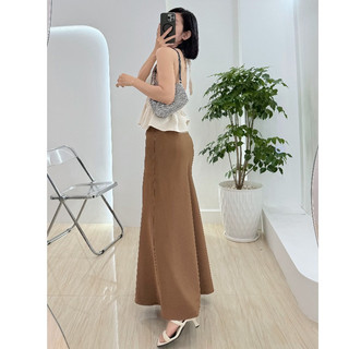 (Deal mở bán) Chân váy đuôi cá dài 2 lớp vải Gold Nhật dày dặn co giãn nhẹ ôm tôn dáng Váy ôm dài chữ a Lolalalo