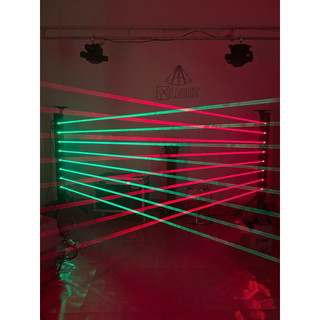 Mành laser 8 mắt led đỏ và mành laser 8 mắt led xanh