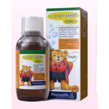 Fitobimbi Ferro C ( hộp 200ml ) Bổ Sung Sắt Kẽm Hữu Cơ Cho Bé,hỗ trợ giảm nguy cơ thiếu máu do thiếu sắt,